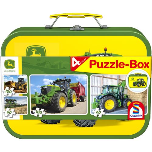 Puzzles John Deere dans valise - 2x100 pièces