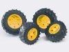 Roues jumel�es jaunes