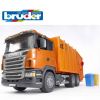 Camion poubelle Scania orange