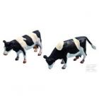 Set de vaches debout noir/blanche 2p.