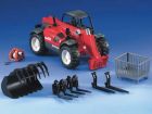 Manitou téléscopique avec accessoires