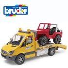 Camion transporteur MB + véh. 4x4