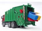 Camion poubelle Scania rouge/vert
