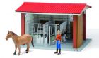 Ecurie + figurine + cheval + accessoires