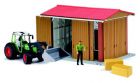Halle � machines + figurine + tracteur + accessoir