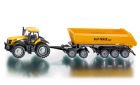 Tracteur avec benne basculante