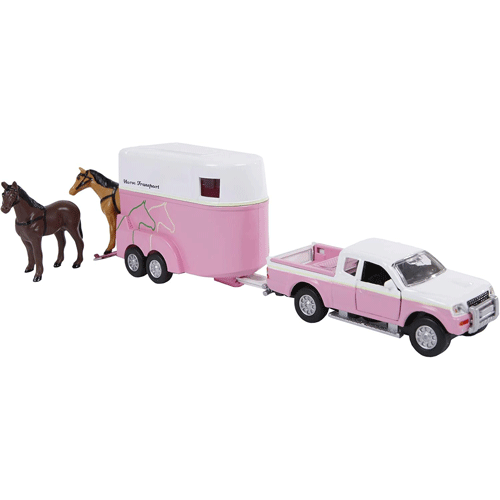 Mitsubishi L200 - remorque à chevaux - 1:32