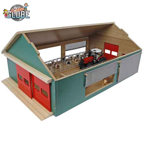 Etable avec coupe-vent L64 x P44 x H27 cm - 1:32