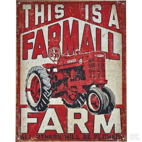 Plaque métallique Farmall 31,5x40,5cm