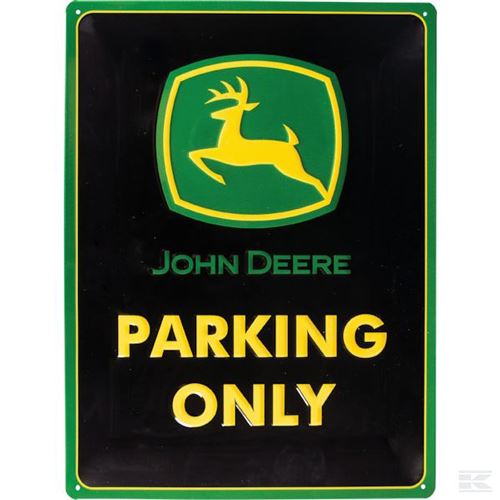 John Deere Parking Only - plaque métallique 30x40 cm