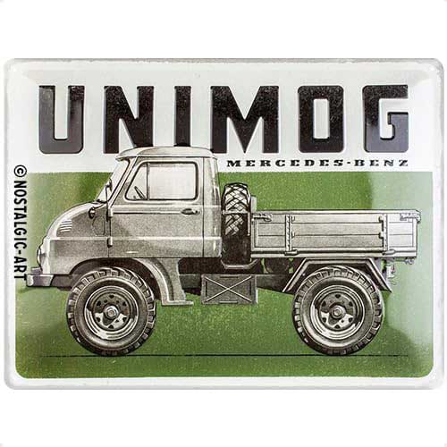 Unimog MB - plaque métallique 30x40cm