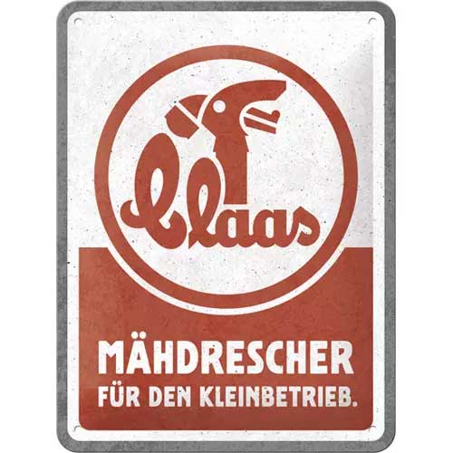 Claas Plaque métallique 10x15cm
