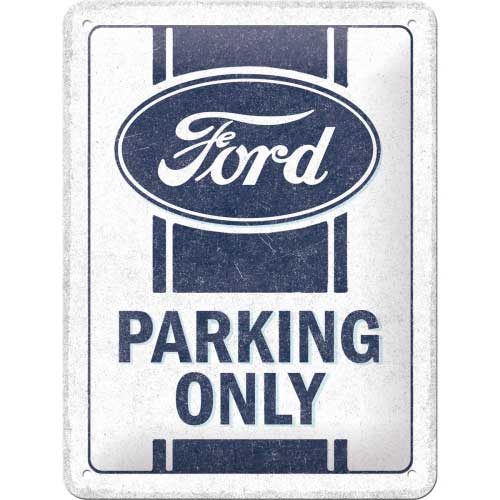 Ford Plaque métallique - Parking Only 10x15cm