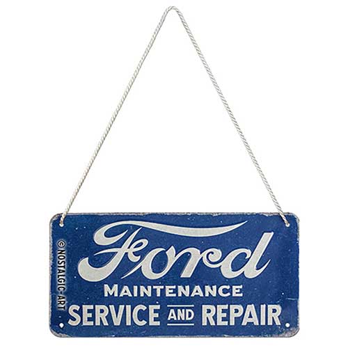 Ford Service - plaque métallique 10x20cm