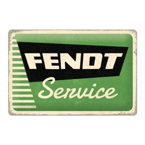 Plaque métallique Fendt Service - 20x30cm