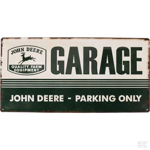 Plaque métallique John Deere Parking Only