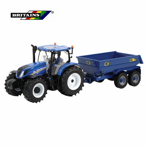 New Holland T6 - Tracteur + remorque - 1:32