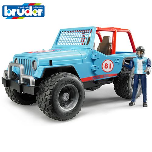 Jeep Cross Country Racer bleu avec pilote