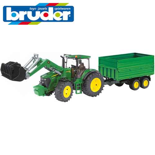 John Deere 7930 - Tracteur avec frontal et remorque John Deere 7930 - Tracteur avec frontal et remorque