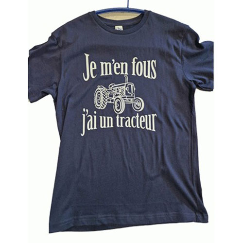 T-shirt - Je m'en fous, j'ai un tracteur - Taille T-shirt - Je m'en fous, j'ai un tracteur - Taille