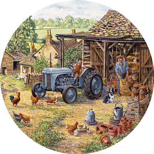 Puzzle Tracteur (rond)