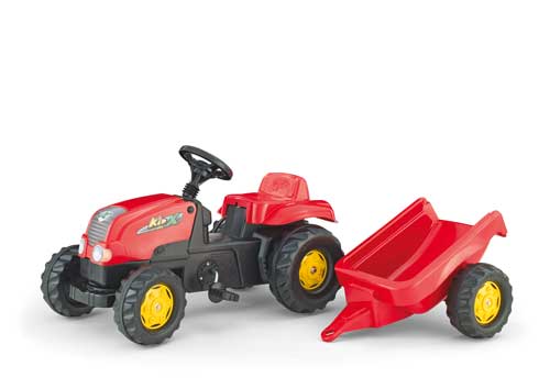 Rolly Kid - tracteur + remorque rouge