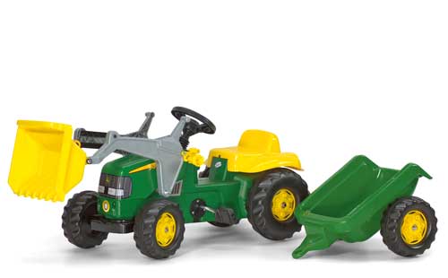 John Deere - Tracteur RKid + pelle + remorque