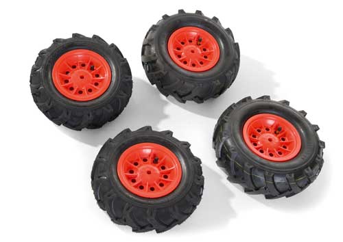 Pneus souples 2x 310x95 + 2x 325x110 - rouge