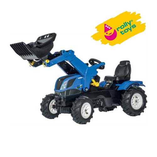 New Holland - Tracteur + pelle + pneus souples