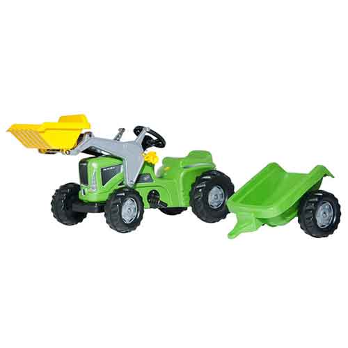 Rolly Kiddy Futura - Tracteur avec frontal et remorque