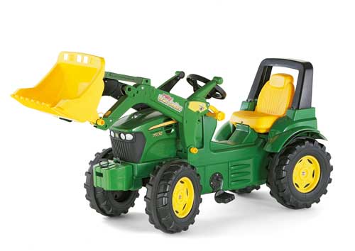 John Deere 7930 - Tracteur avec pelle