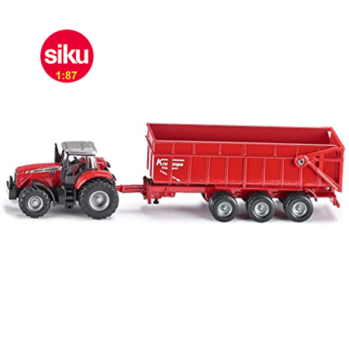 Massey Ferguson - Traktor + Anänger - 1:87