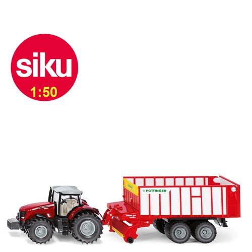 Tracteur Massey Ferguson + autochargeuse Tracteur Massey Ferguson + autochargeuse