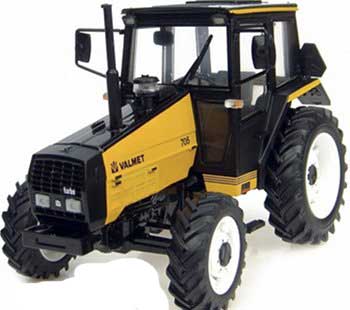 Valmet 705 - Tracteur jaune - 1:32