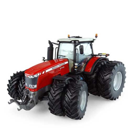 Tracteur Massey Ferguson 8740 jumelé