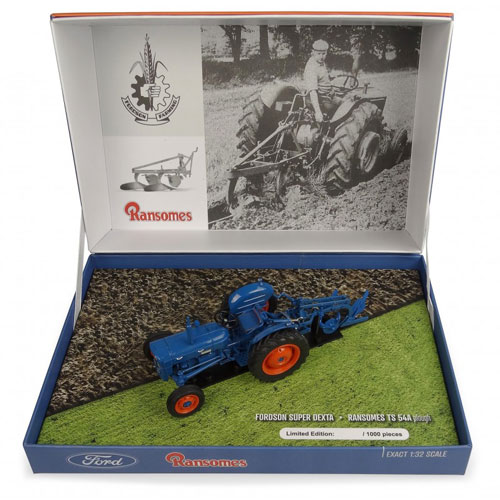 Fordson Super Dexta - Traktor + charrue - 1:32